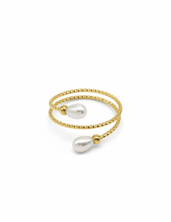 COMPRAR ANILLO ACERO INOXIDABLE PERLAS